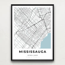 Load image into Gallery viewer, Map of Mississauga, Canada
