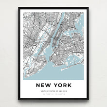 Load image into Gallery viewer, Map of New York, USA
