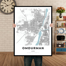Load image into Gallery viewer, Map of Omdurman, Sudan
