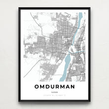 Load image into Gallery viewer, Map of Omdurman, Sudan
