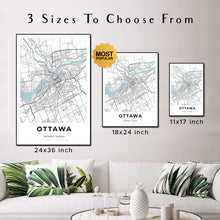 Load image into Gallery viewer, Map of Ottawa, Canada
