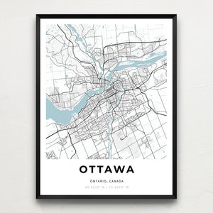 Map of Ottawa, Canada