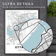 Load image into Gallery viewer, Map of Ottawa, Canada
