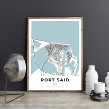 Load image into Gallery viewer, Map of Port Said, Egypt
