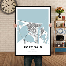 Load image into Gallery viewer, Map of Port Said, Egypt
