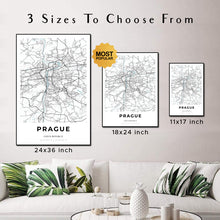 Load image into Gallery viewer, Map of Prague, Czech Republic
