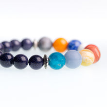 Load image into Gallery viewer, Classy Vendor | Solar System Bracelet Zoomed in on Neptune, Saturn, and Uranus.
