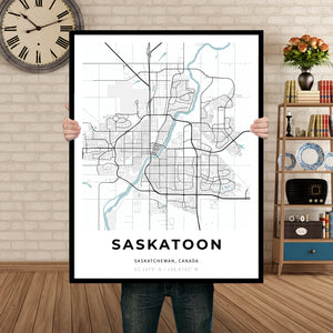 Map of Saskatoon, Canada