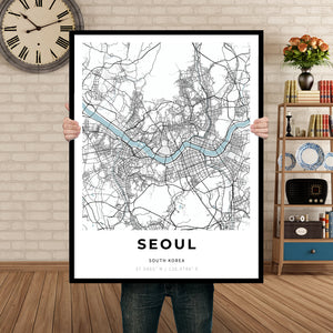 Map of Seoul, South Korea