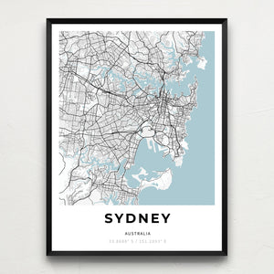 Map of Sydney, Australia