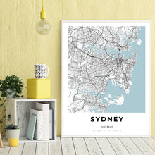 Load image into Gallery viewer, Map of Sydney, Australia
